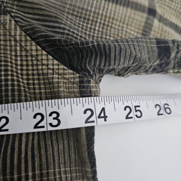 prAna Mens Button Up Plaid Shirt Sz XL Hiking Outdoor Gorpcore - Picture 5 of 7